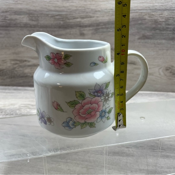 FTDA Japan Floral Pitcher "Especially for You!" 1989 Vintage Small White Pitcher - Picture 7 of 7